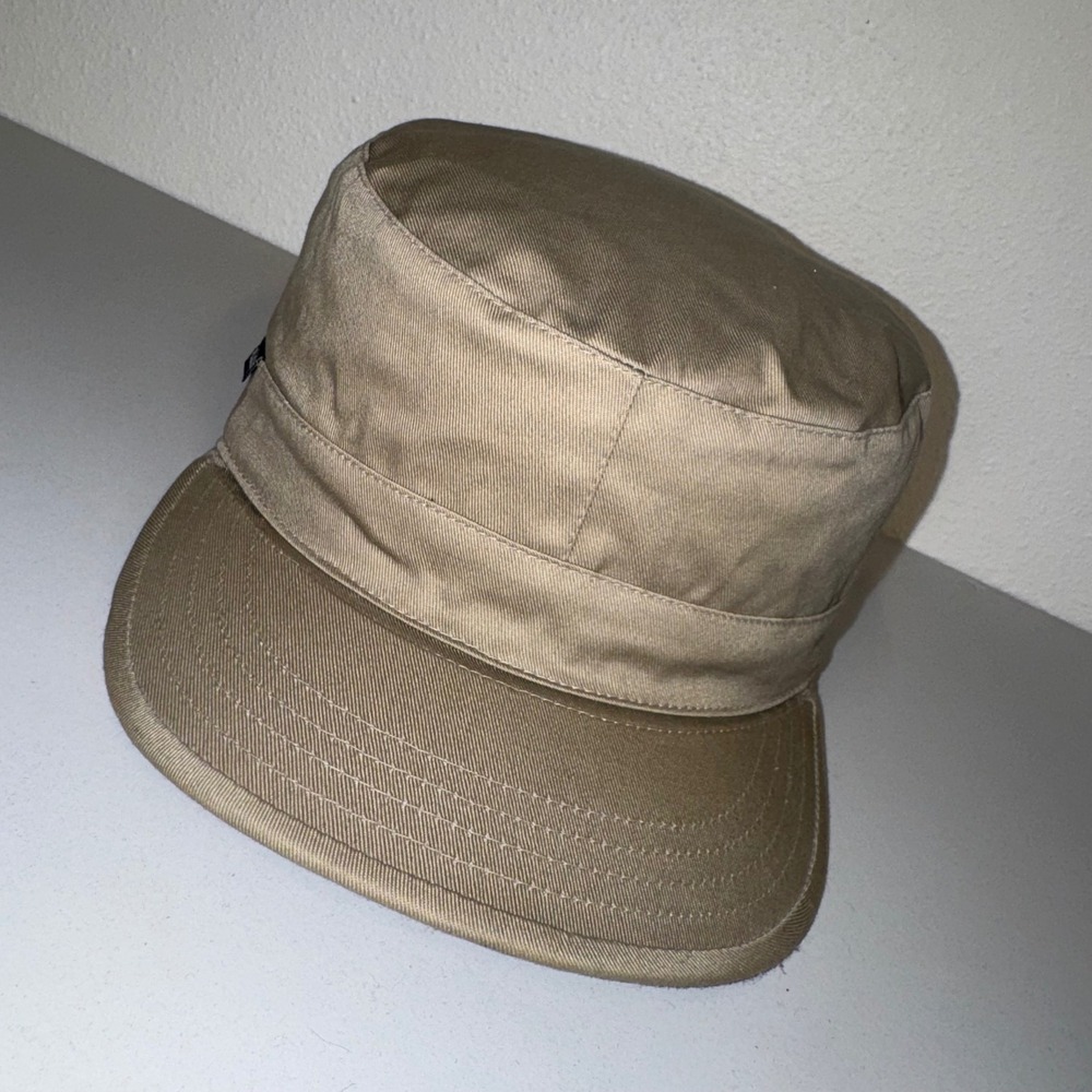 Alucium Combat Cap Mens Large 7 1/2 Khaki Tan Excellent Military Patrol Hat